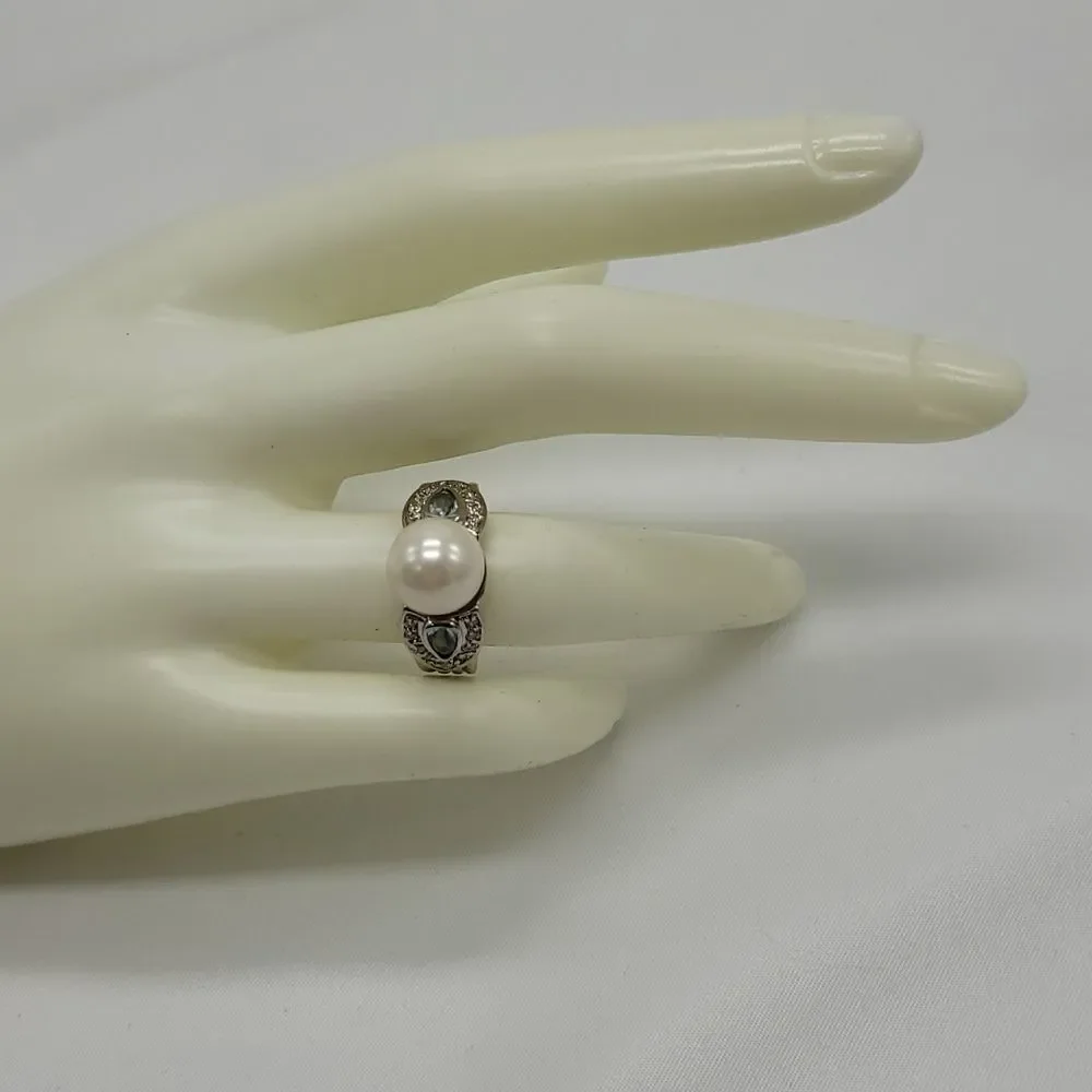 💜Premier Faux Pearl Ring Adjustable Size 7